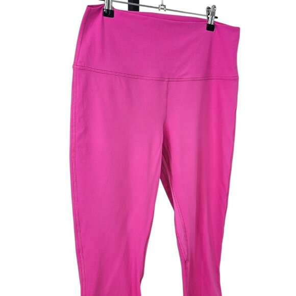 Lululemon Align High Rise Crop 21" Leggings, Pink, Nulu, Athletic, Yoga, Size 14 - Picture 2 of 9